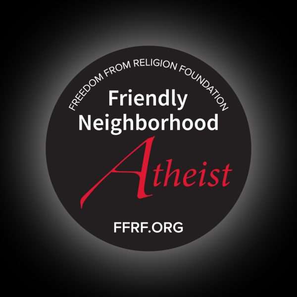 Friendly Neighborhood Atheist button