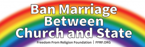 Ban Marriage Between Church and State bumper sticker