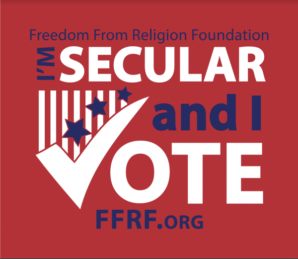 Secular and I Vote Decal